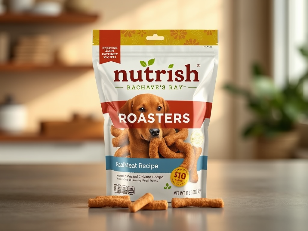 Nutrish Rachael Ray Savory Roasters Real Meat Dog Treats, Roasted Chicken Recipe, 12 Ounces, Grain Free – a delicious and healthy snack for your furry friend!